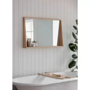 Garden Trading - Indoor Southbourne Wall Shelf Halway Mirror 100x60cm Beech Wood