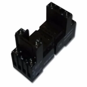 Greenbrook Square 8 pin DIN Rail base Round for Plug in 2 Pole Relay