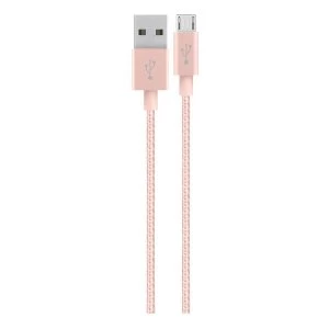 Belkin F2CU021BT04-C00 1.2M Charge and Sync USB to Micro USB Cable in Rose Gold