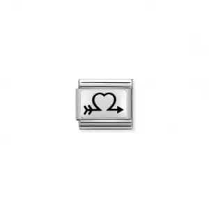 Classic Silver Heart with Arrow Link 330109/37