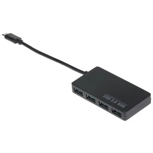 Nikkai USB-C to Multiport Adapter 4 USB-A 3.0 Ports without PD charging