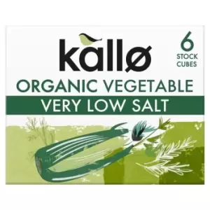Kallo Organic Very Low Salt Vegetable Stock Cubes, 10g