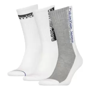 Calvin Klein Athletic Crew Socks 3 Pack Mens - White