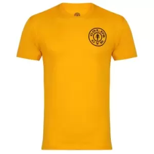 Golds Gym T Shirt Mens - Gold