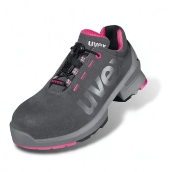 Uvex - 8562/8 Ladies Grey/Pink Safety Trainers - Size 3