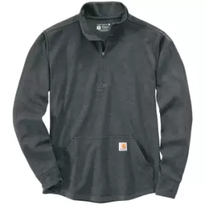 Carhartt Mens Half Zip Thermal Long Sleeve T Shirt L - Chest 42-44' (107-112cm)