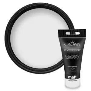 Crown Standard Matt Emulsion Chalky White - 0.04L