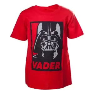 Star Wars Darth Vader Framed Closeup T-Shirt, Kid's Unisex, 86/92,...