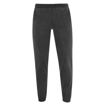 Fabric Unisex Washed Jog Pants - Grey