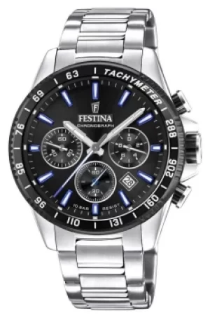 Festina F20560-5 Mens Black Dial Stainless Steel Bracelet Wristw