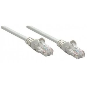 Intellinet Network Patch Cable Cat6 50m Grey Copper S/FTP LSOH / LSZH PVC RJ45 Gold Plated Contacts Snagless Booted Polybag