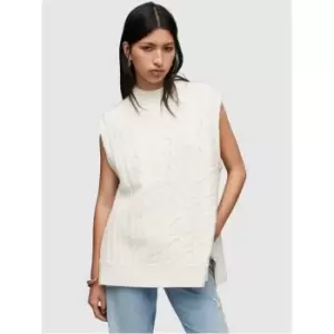 AllSaints AllSaints Arvid Knit Vest Womens - White