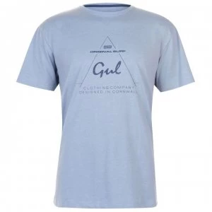 Gul Logo Carrier T Shirt Mens - Blue Marl