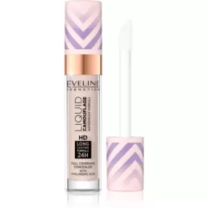 Eveline Cosmetics Liquid Camouflage Waterproof Concealer with Hyaluronic Acid Shade 02 Light Vanilla 7,5 ml