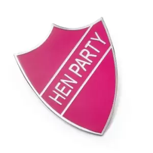 Bristol Novelty Womens/Ladies Hen Party School Badge (One Size) (Hot Pink/Silver)