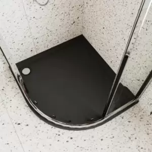 Hudson Reed - Offset Quadrant Right Handed Shower Tray 1200mm x 800mm - Slate Grey