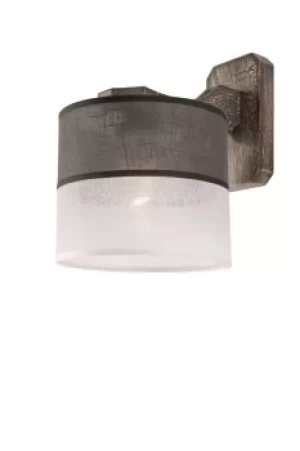 Andrea Wall Lamp With Fabric Shade Graphite, 1x E27