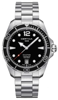 Certina Mens Ds Action Chronometer Stainless Steel Watch