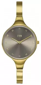 STORM 47505/GD/TP Womens Olenie Gold-Plated Bangle Watch