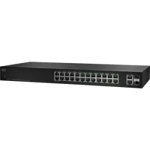 Cisco SF112-24 Unmanaged L2 Fast Ethernet (10/100) Black 1U