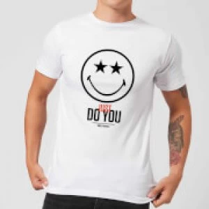 Smiley World Slogan Just Do You Mens T-Shirt - White - XL