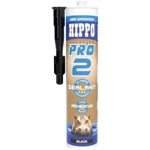 Hippo PRO2 Adhesive & Sealant 290ml Cartridge - Black