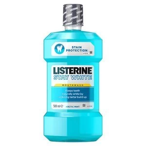 Listerine Stay White Arctic Mint Mouthwash 500ml