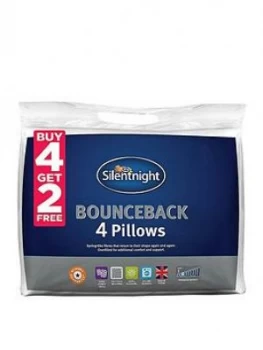 Silentnight Bounceback Pillows ; Buy 4 Get 2 Free