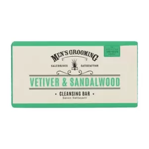 Scottish Fine Soaps Vetiver & Sandalwood Cleansing Body Bar 220g