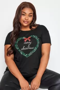 'Merry Christmas' Slogan T-Shirt