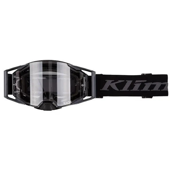 KLIM Rage Off-Road Goggle Black Clear Lens Size