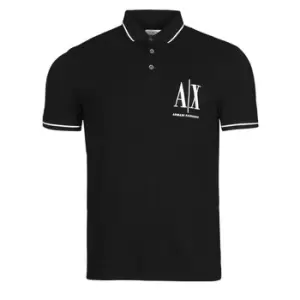 Armani Exchange 8NZFPA-Z8M5Z mens Polo shirt in Black - Sizes XXL,S,M,L,XL