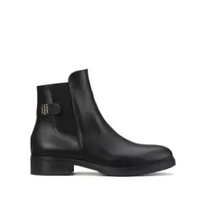 Leather Chelsea Boots with Flat Heel