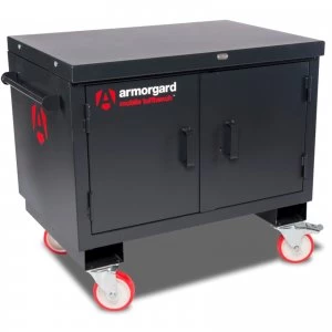 Armorgard Mobile Tuffbench Secure Cabinet and Workbench 1.1m