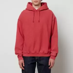 Champion Mens Garment Dyed Hoodie - Red - L