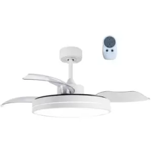 Cristal Record Anayet LED Ceiling Fan 36W 3200 Lm CCT Folding Blades