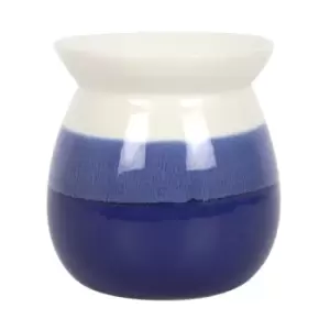 Blue Reactive Glaze Ceramic Oil Burner