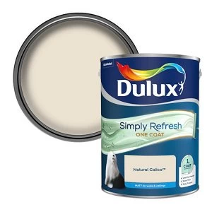 Dulux Simply Refresh One Coat Natural Calico Matt Emulsion Paint 5L