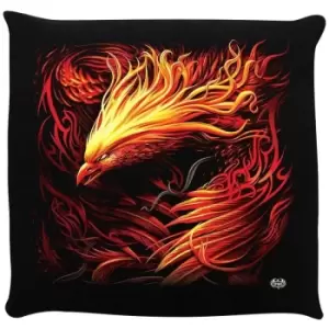 Spiral Phoenix Arisen Filled Cushion (One Size) (Black/Orange) - Black/Orange