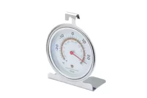 Deluxe Large Stainless Steel Fridge Thermometer 10cm, Carded
