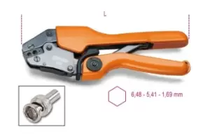 Beta Tools 1607 Heavy Duty Crimping Pliers for BNC Coaxial Wires 220mm