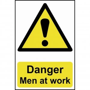 Scan Danger Men At Work Sign 400mm 600mm Standard