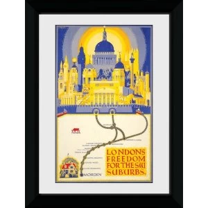 Transport For London Londons Freedom 50 x 70 Framed Collector Print
