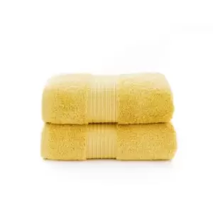 Deyongs Bliss Pima 2 Pack Hand Towel - Mustard