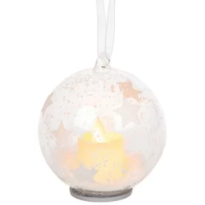 Xmas Candle Bauble Stars