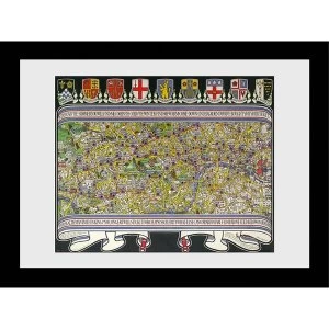 Transport For London Map 3 60 x 80 Framed Collector Print