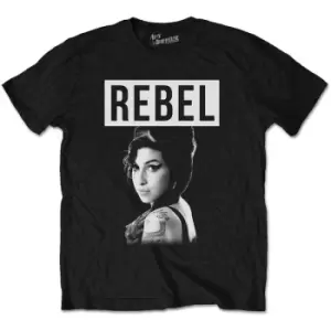Amy Winehouse - Rebel Mens X-Large T-Shirt - Black