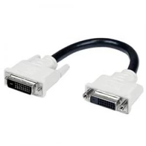 StarTech.com 6" DVI-D Dual Link Digital Port Saver Extension Cable M/F