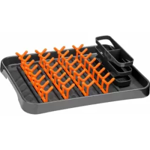Grey and Orange Dish Drainer - Premier Housewares