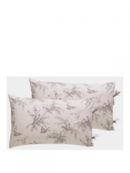 Holly Willoughby Fauna 100 percent Cotton 200 Thread Count Pillowcase Pair